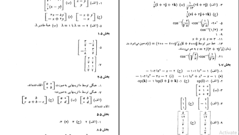 دانلود کتاب جبر خطی علی اکبر محمدی حسن آبادی PDF