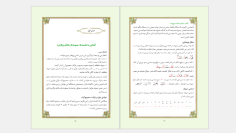 دانلود کتاب آموزش قرائت قرآن روان خوانی و صحت قرائت نماز علی قاسمی PDF