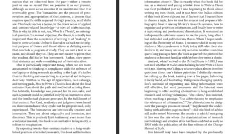 دانلود کتاب PDF How to Write a Thesis Umbereto Eco