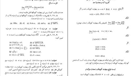 دانلود کتاب ریاضیات عمومی مارون جلد اول خلیل پاریاب PDF