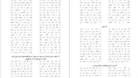 دانلود کتاب مثنوی معنوی مولانا جلال الدین محمد بلخی PDF
